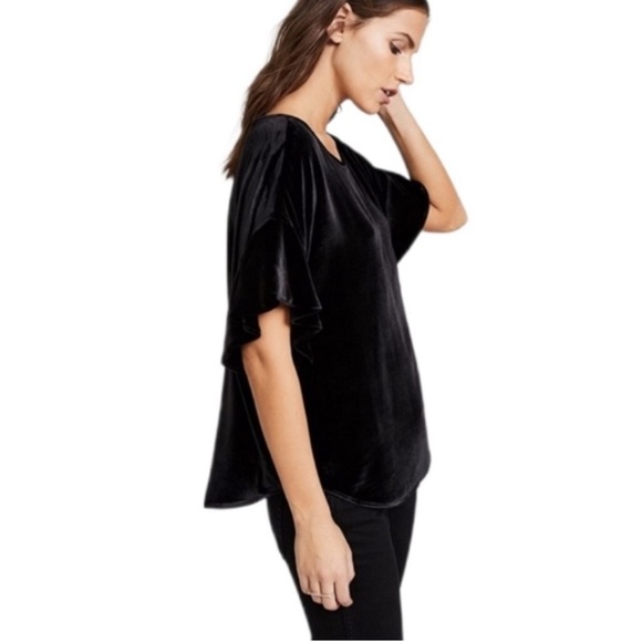 AG Adriano Goldschmied black velvet Clara top - Picture 5 of 5